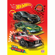 HOT WHEELS ระบายสีและฝึกวาดภาพ TOO FAST